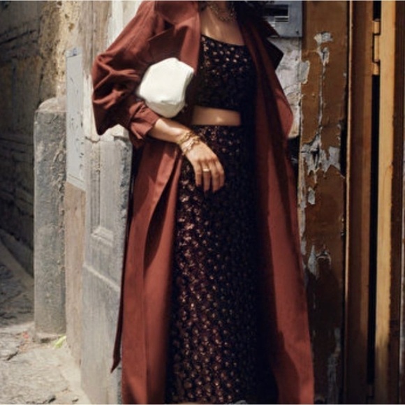 & Other Stories Belted Trench Coat - Picture 2 of 9